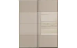 Goossens kledingkast finca combi glans mat glas bruin hoogwaardig meubelplaat - 8244427-{merk}-finca-combi-sts-bruin-schuifdeuren-02